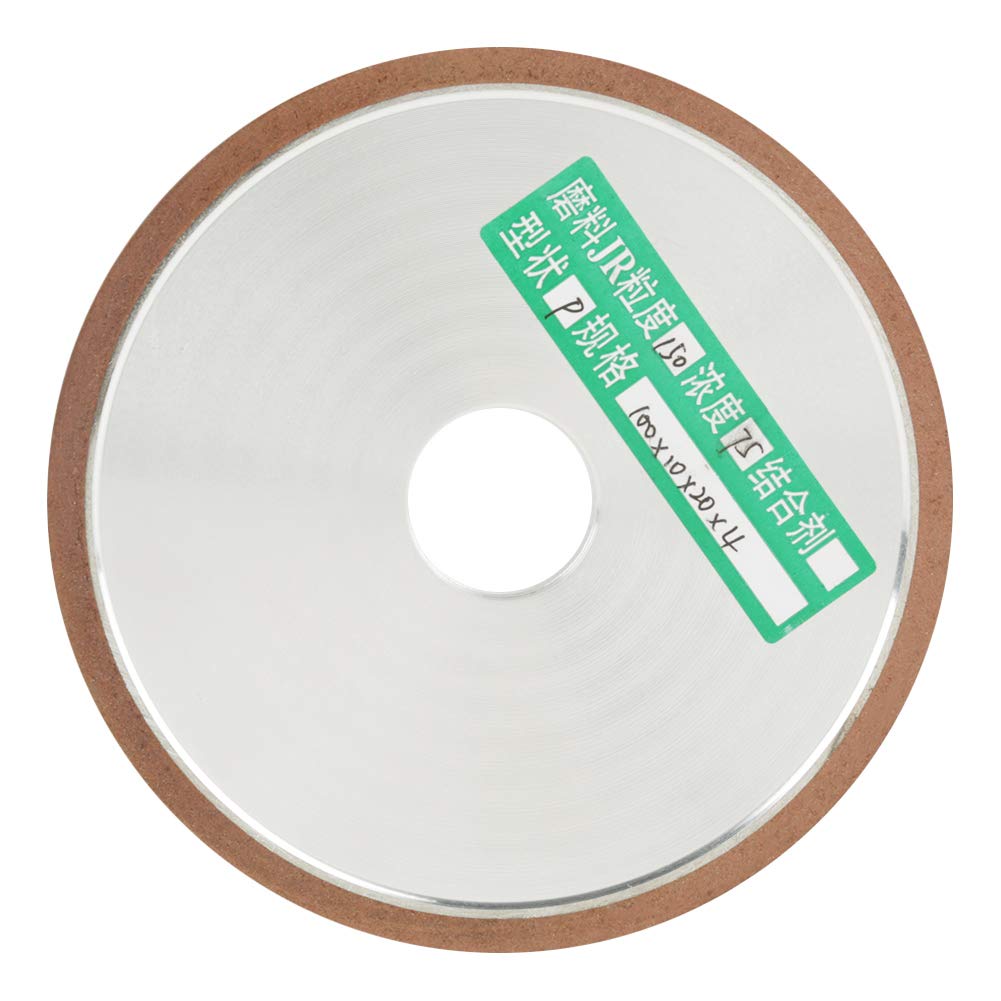 Meule Diamantée d'Affûtage 100 * 20 * 10mm,Walfront Roue de Broyage en Diamant et Résine Dia. extérieur 100mm Dia. d'Alésage 20mm Roue Diamant Résine Meule Meulage Ponçage