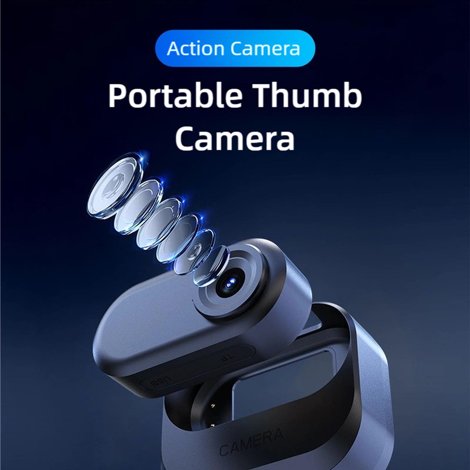 Dispositivo portatile elegante 1080P adatto per sport all ' aperta, osservazione della fauna selvatica e ciclismo Fotocamera sportiva trasportabile estrema per ciclismo