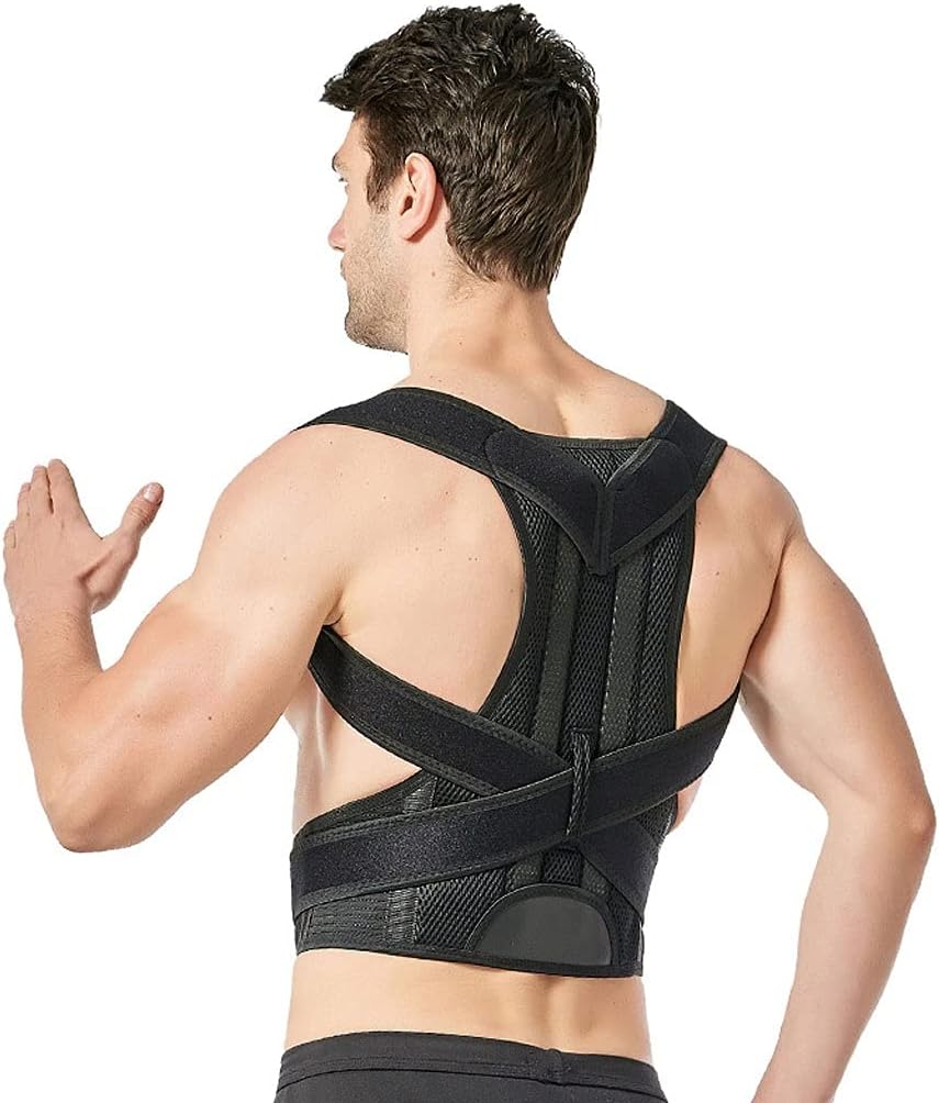 Full-Support Posture Corrector Back Brace for Men Women Relieves Upper Lower Back Pain Support for Neck Back Shoulder Improves Posture (Size : X-Large) (Xx) (Large)