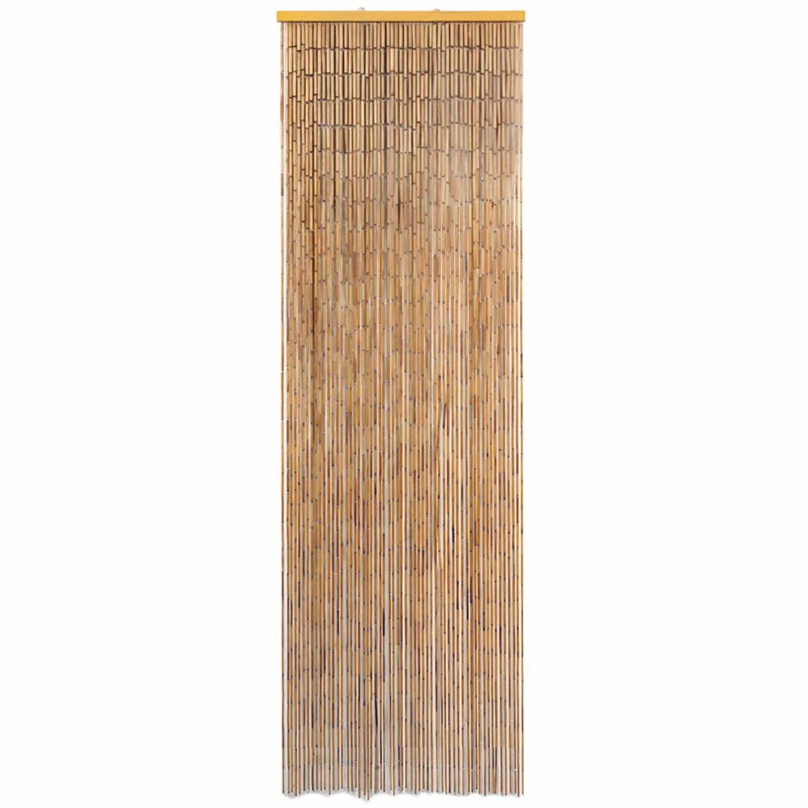 Kstyhome Rideau de Porte en Bambou Contre Insectes 56 x 185 cm