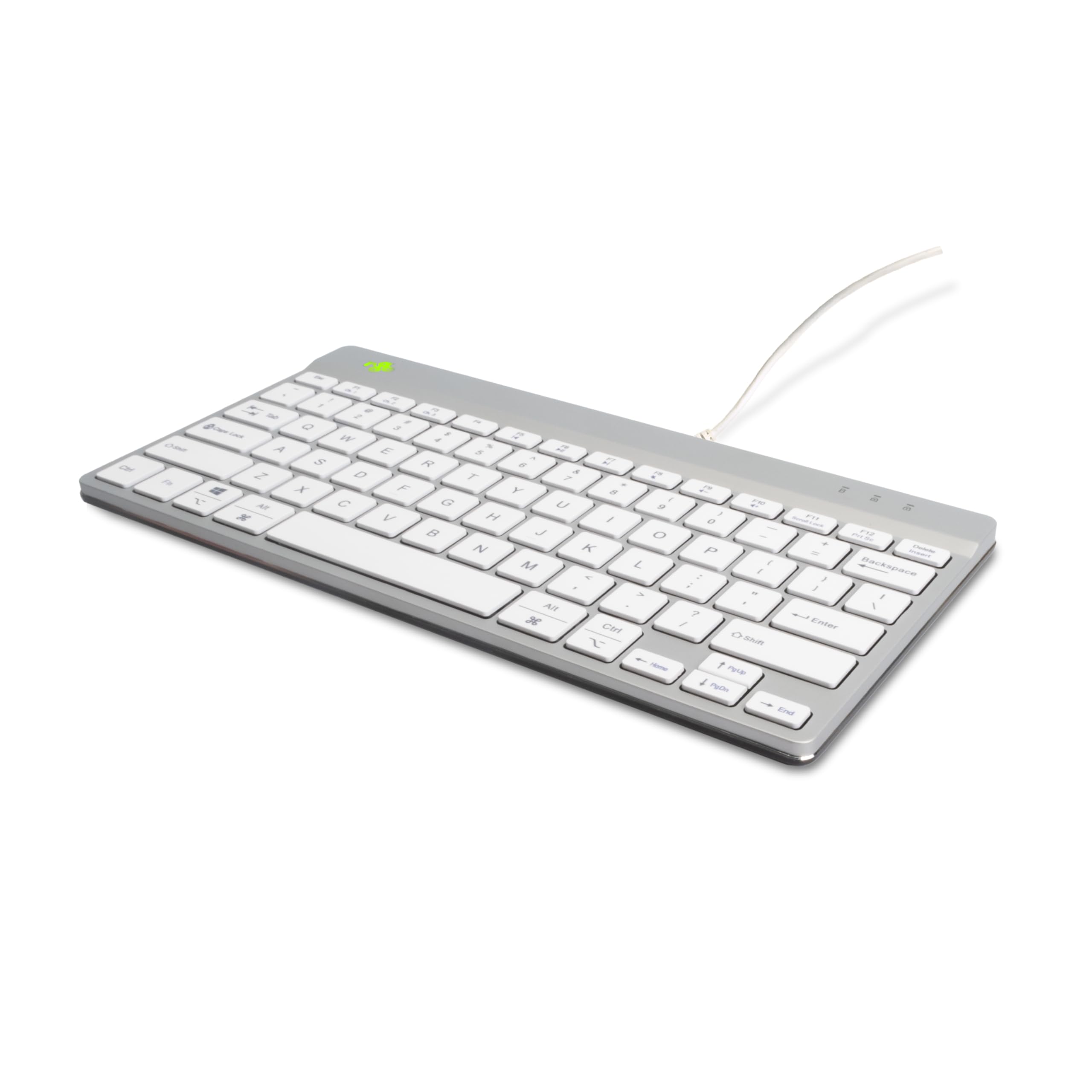 Clavier ergonomique QWERTY US filaire R-Go Tools Compact Break blanc - 2