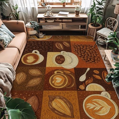 Tapis de salon avec envers antidérapant pour chambre à coucher