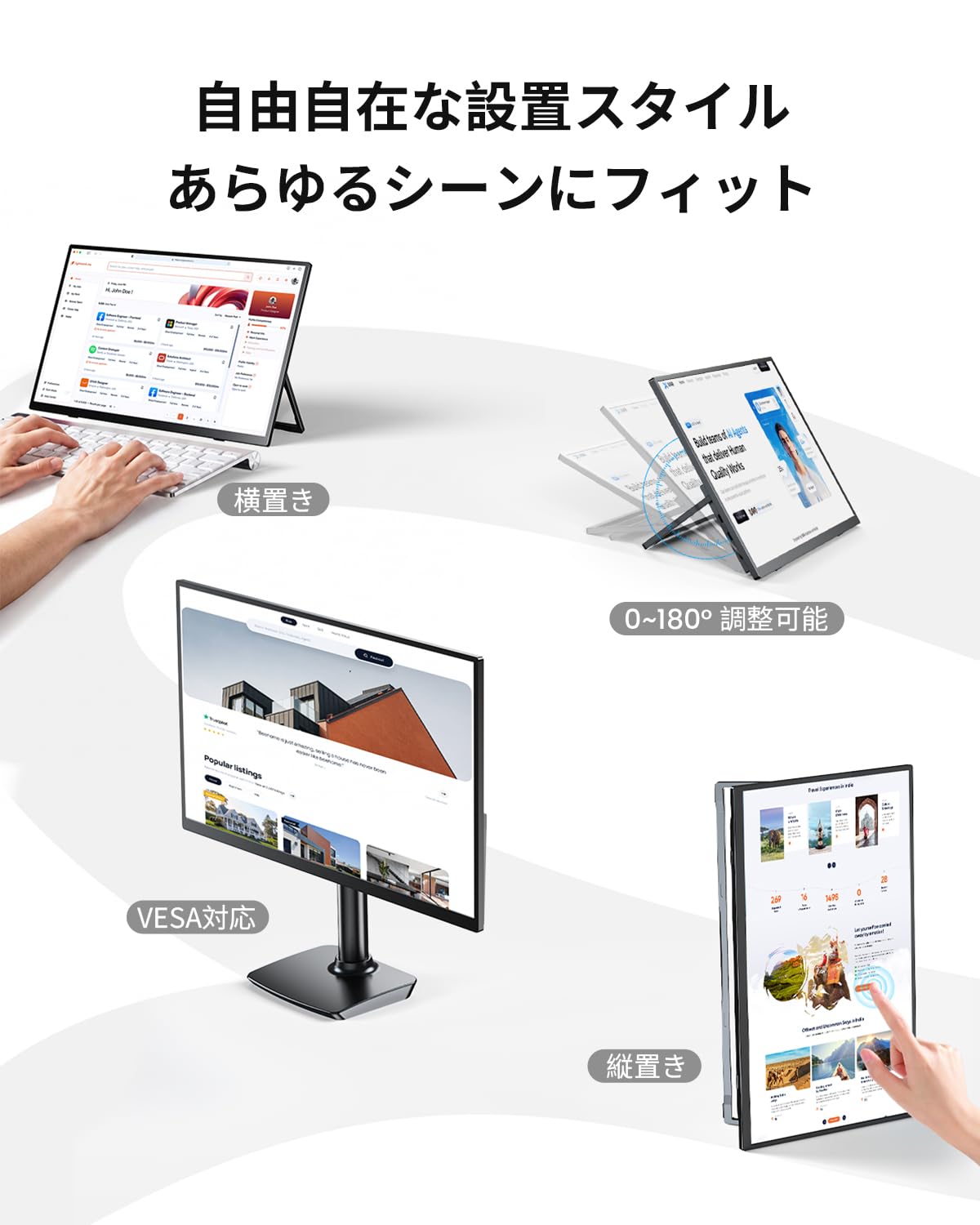 Amazon.co.jp: UPERFECT モバイルモニター 4k 16インチ タッチパネル