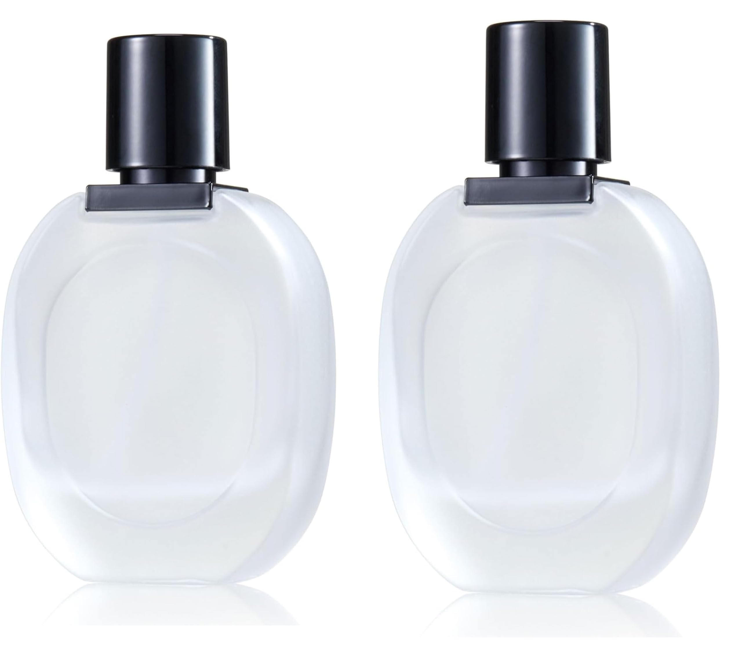 hunky dory 2pcs Unique 30ml Empty Frosted Glass Perfume Decant Spray Bottles with Black Metally Pump and Unique Cap For DIY Perfume, Essential Oils, Rose Water, Travel Use-picture-21