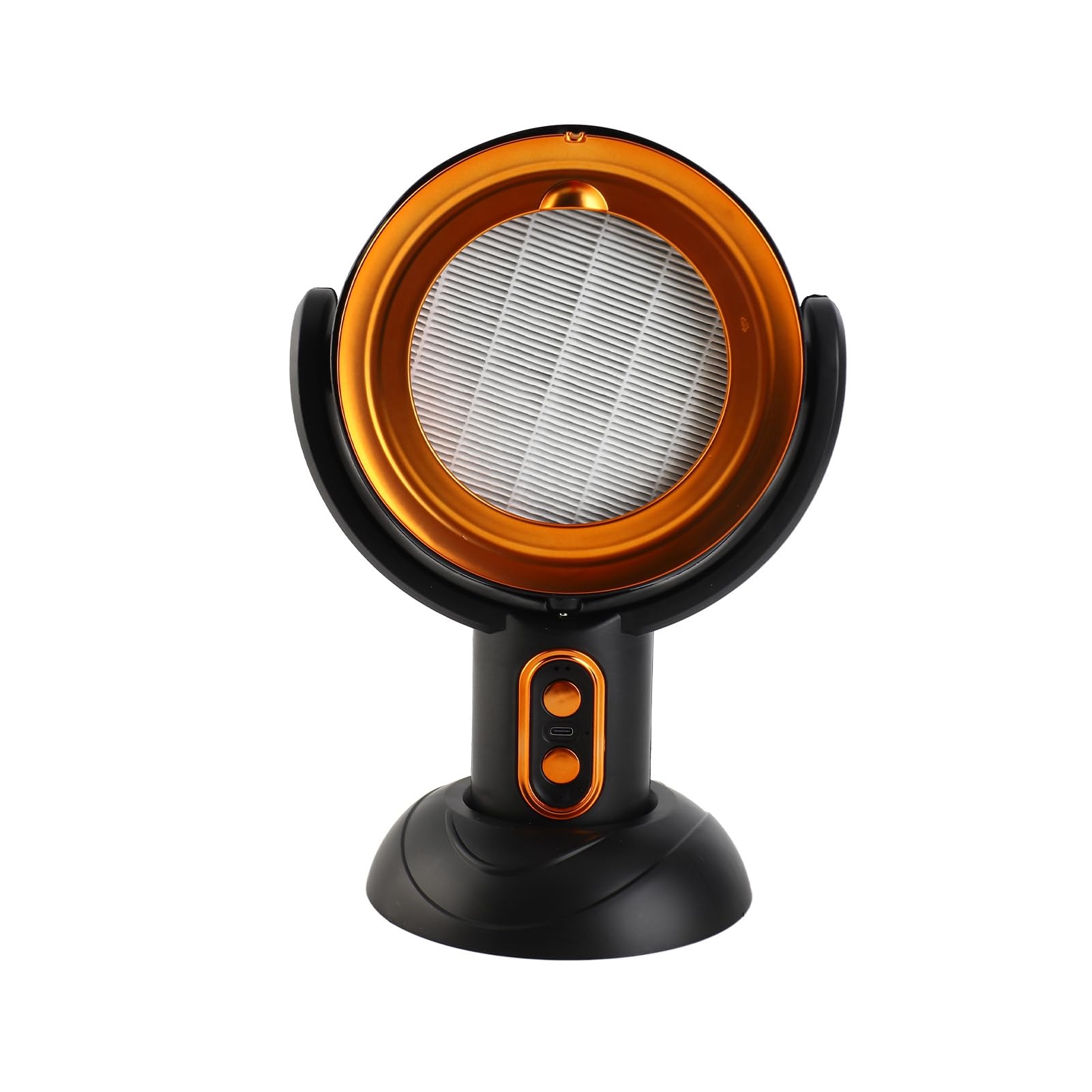 Tragbare Dunstabzugshaube USB-betriebener abnehmbarer Filter 5V 8W 2 Gang Windgeschwindigkeit Desktop Dunstabzugshaube Abnehmbarer Ölspeicherbecher Breite Anwendung ABS für (Schwarz Gold)