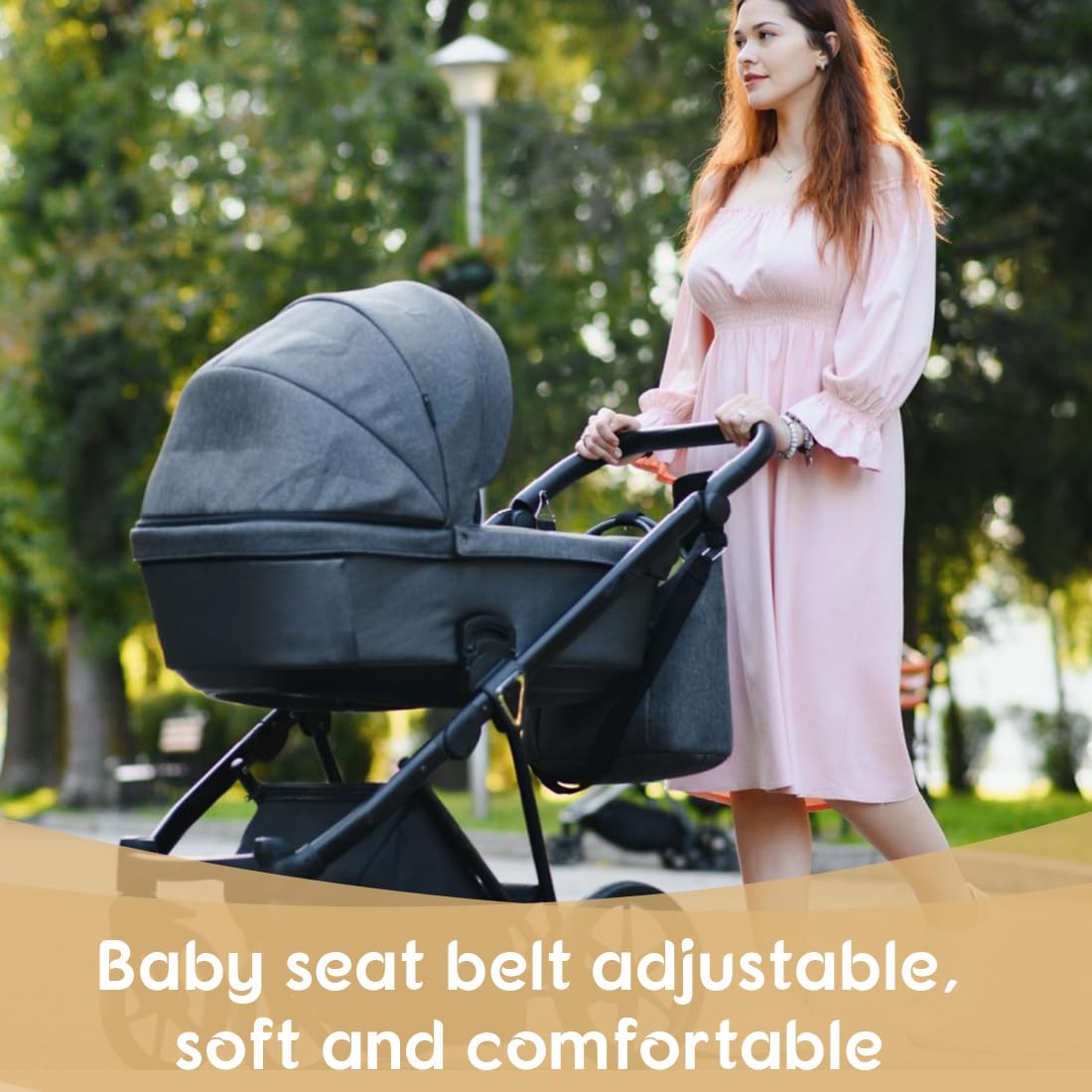 Cinture Passeggino Universali, Cintura di Sicurezza per Bambini Imbracatura per Seggiolone a 3 Punti Regolabile Seggiolino Cinghie Passeggini Anticaduta Adatta per Seggioloni Auto Carrozzine