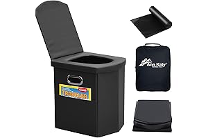 Upgrade XL Portable Toilet Potty for Camping Adults, Hiking Travel