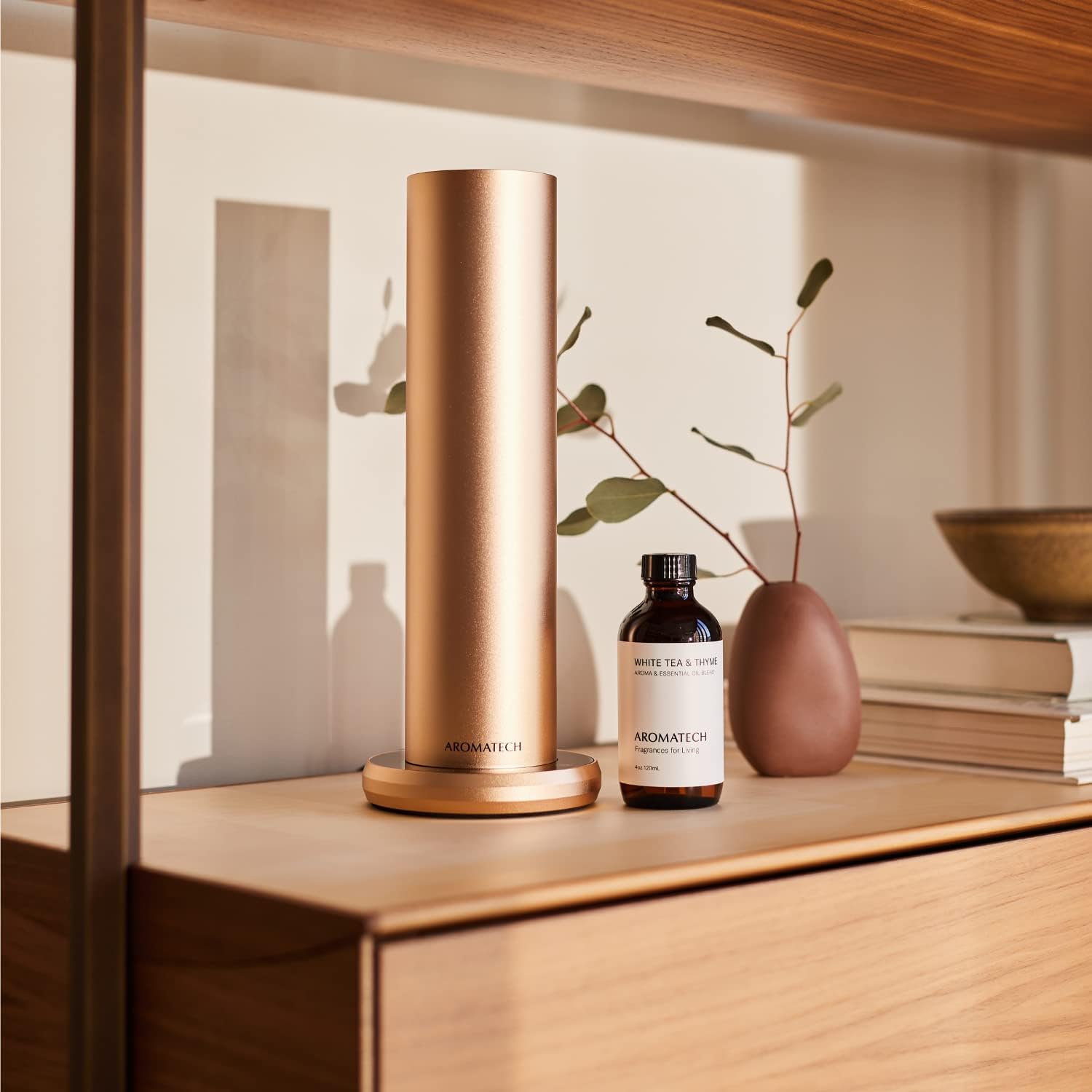 AromaTech White Tea and Thyme Aroma Essential Oil Blend: Luxury Hotel Inspired Aromatherapy with Tea Leaf, Fresh Thyme & Amber for Ultrasonic Diffusers (4 Fl Oz (Pack of 1)) - Image 8