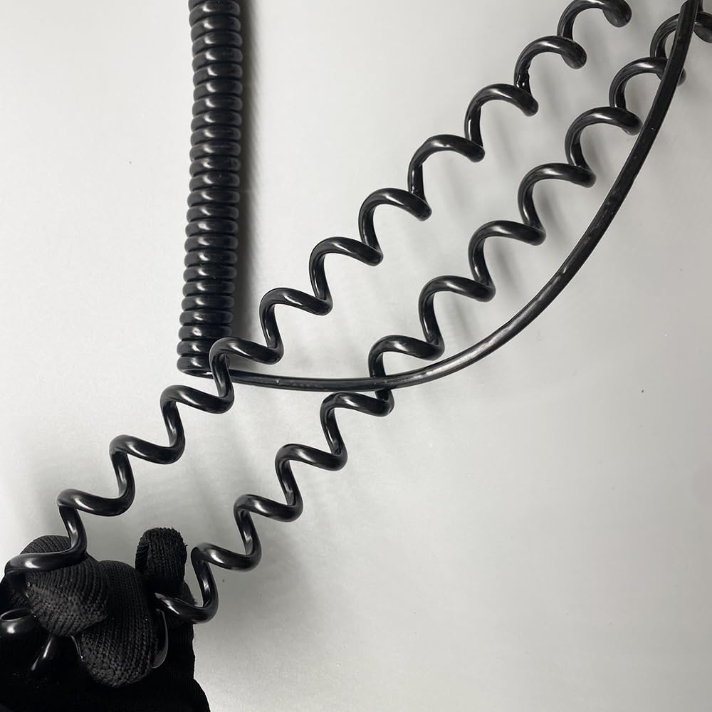 Sprężynowy kabel spiralny Kabel spiralny 8 żył Standardowa wtyczka Wytrzymałość Sprężynowy przewód zasilający Wielordzeniowy Elastyczny drut sprężynowy Zwijana cewka(Stretch 2.5 Meters)