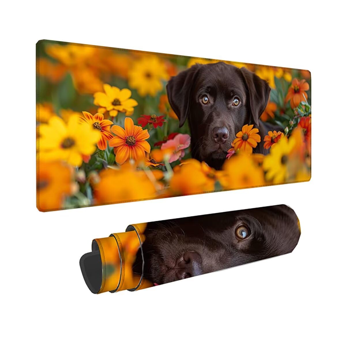 Tappetino per Mouse Gaming XXL 1200x600x3mm– Ufficio Mousepad Grande – Migliora la Velocità e la Precisione Tenuta Stabile Sottomano per Ufficio e Casa Accessori Scrivania Cane PjY12069 N-U