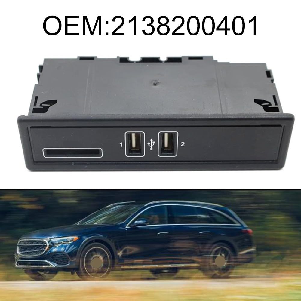 Adattatore USB per ami 2138200401 per Mercedes C E per classe USB | Plug and Play, compatibilità OEM, connessione stabile, ABS nero, facile da installare