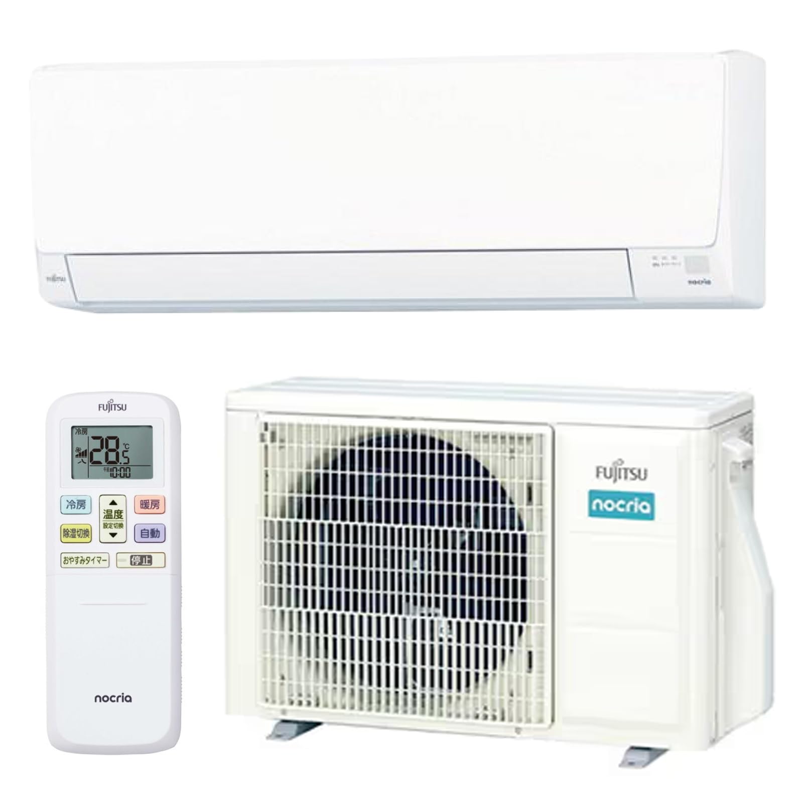 地域限定送料無料　未開封品【 FUJITSU 】富士通 100V おもに14畳用 ルームエアコン 薄型スリム室内機のベーシックモデル AHシリーズ リモコン付 AS-AH405S rakurakumarket_as-ah405s-w