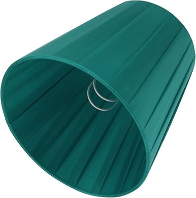 Minkissy White Lamp Shade Clip On Lamp Shade Barrel Lamp Shades Cloth Lampshade Replacement Lamp Cover for Table Lamp Dark Green Large Lamp Shade
