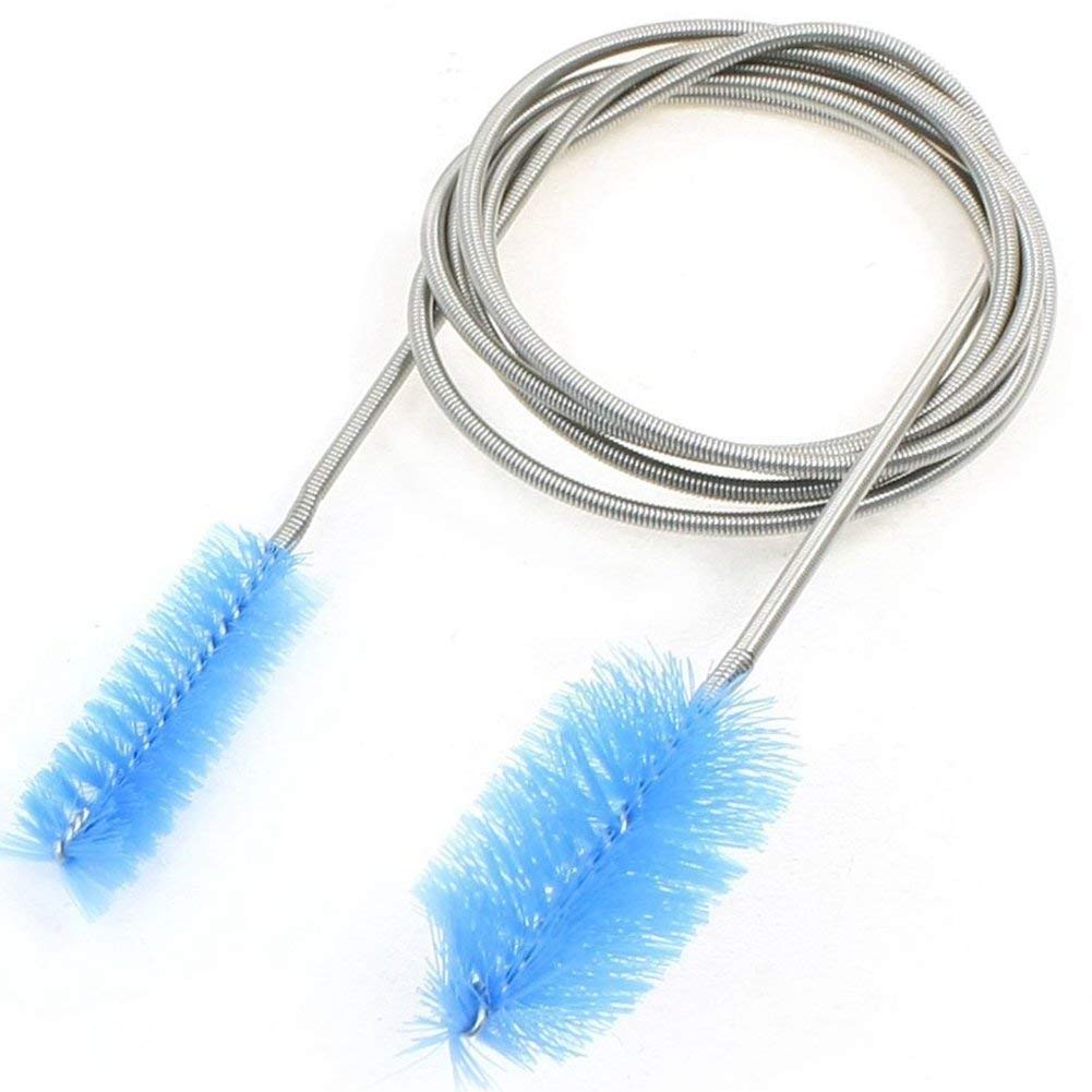 Dokpav 155cm Brosse de Nettoyage pour Aquarium Flexible Double Fin Fish Tank Tubes Filtres Brosse à Pipe Nettoyants Brosse à Tuy