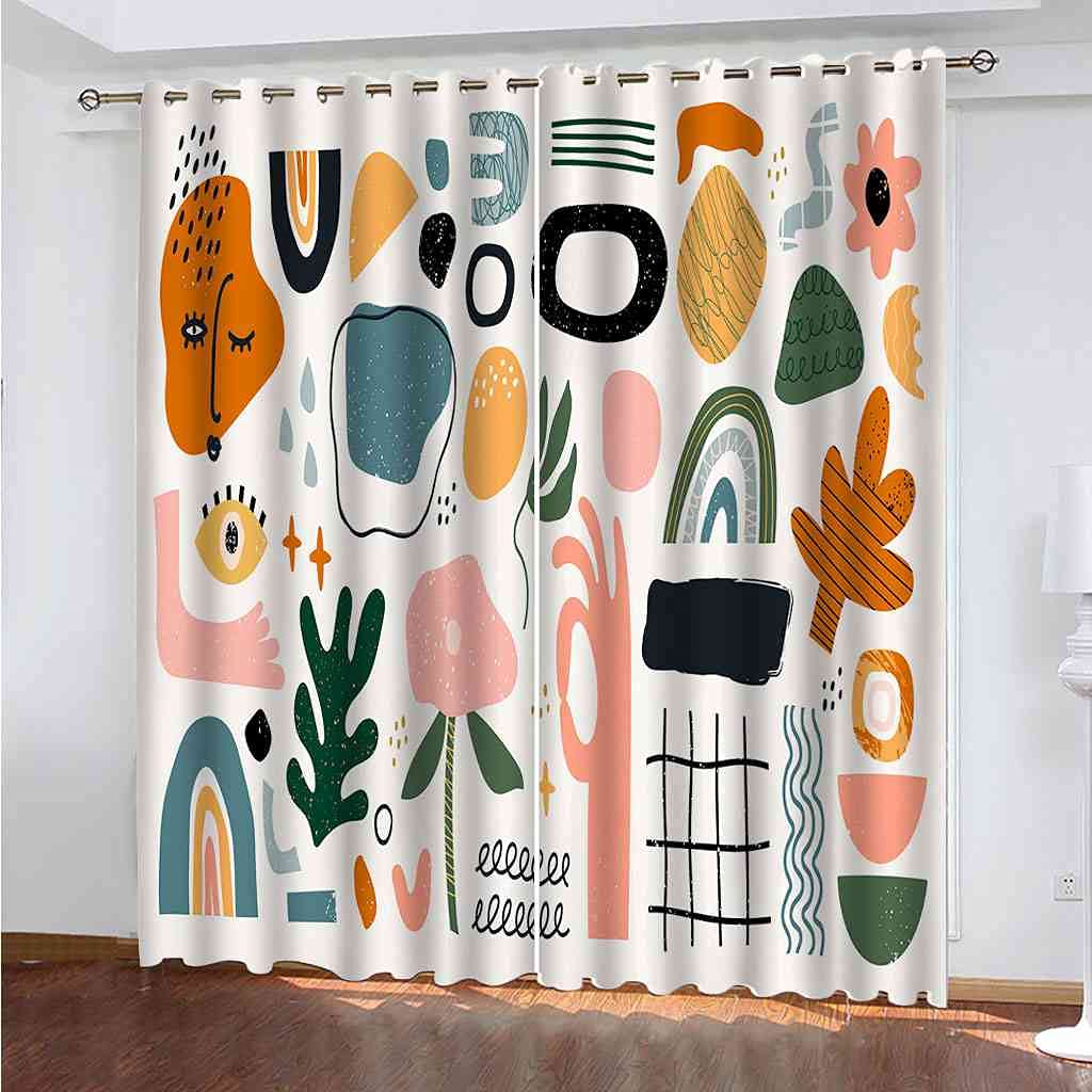 Rideaux à oeillets lot de 2 rideau occultant thermique phonique 200x214 cm cuisine