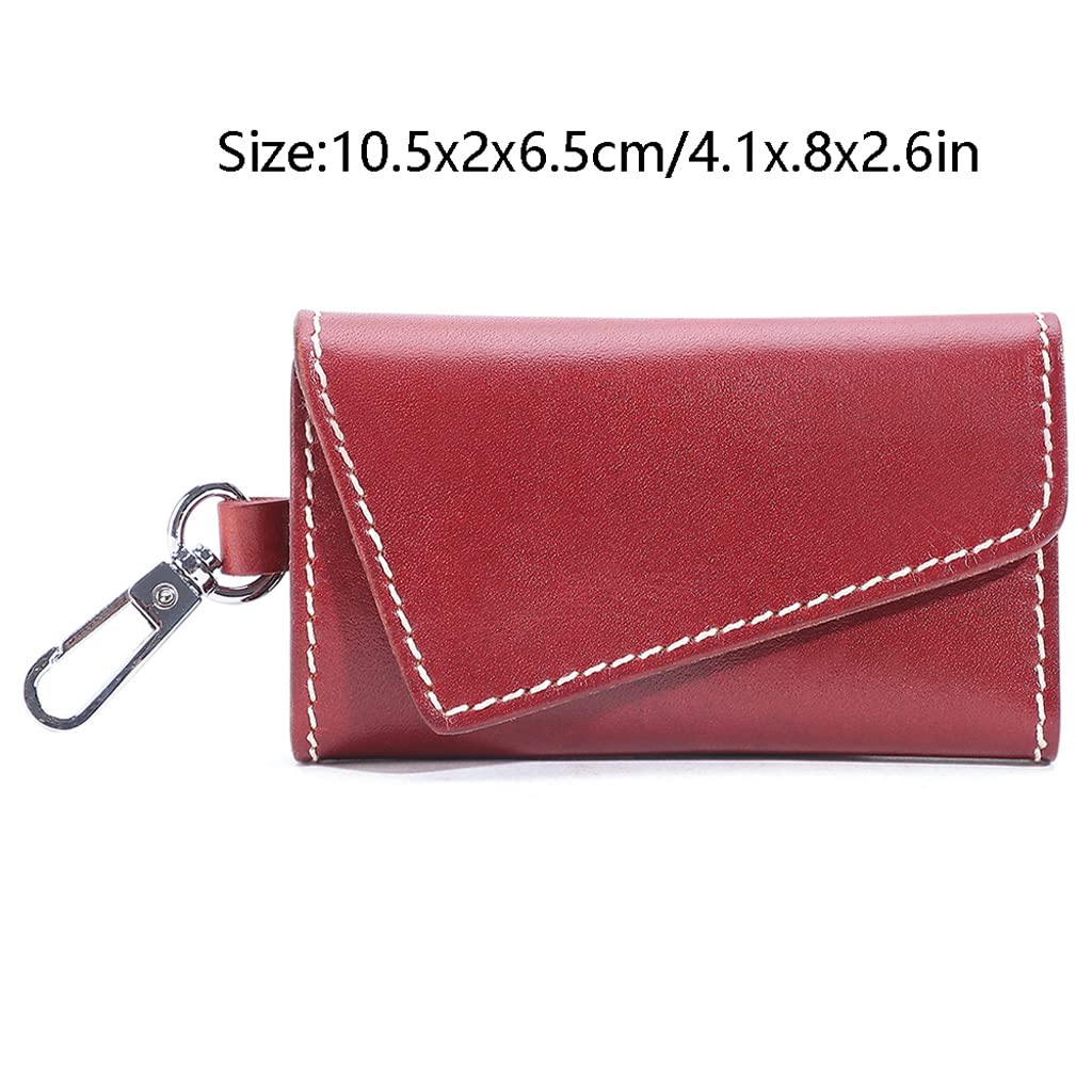 ArinkO Chic Custodia Portachiavi in ​​Pelle con Cerniera, Portamonete Portachiavi, Custodia Portachiavi, Custodia compatta Porta Carte