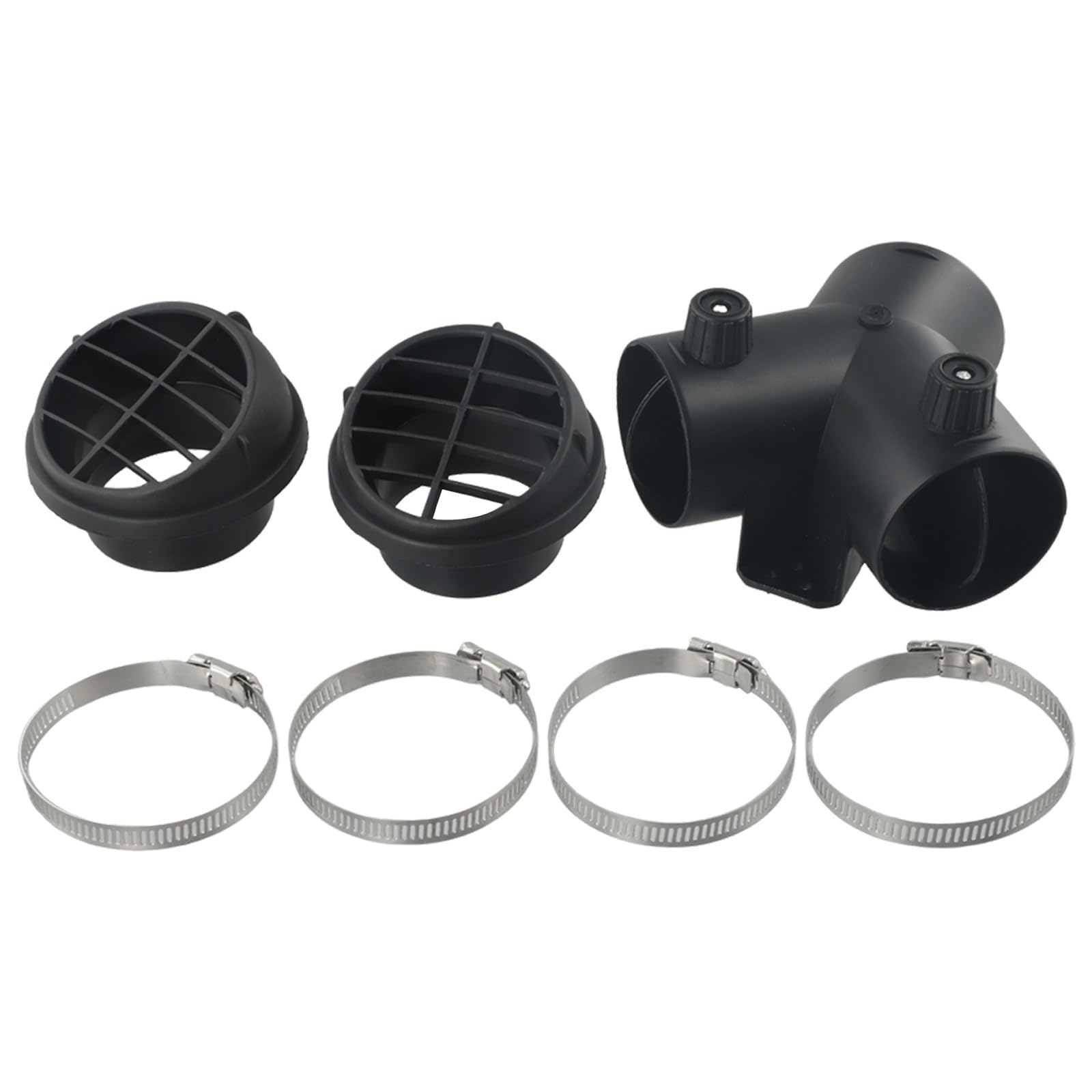 Kit de manguera de aire caliente de 60 mm con derivación en Y y salidas para calefacción diésel compatible con