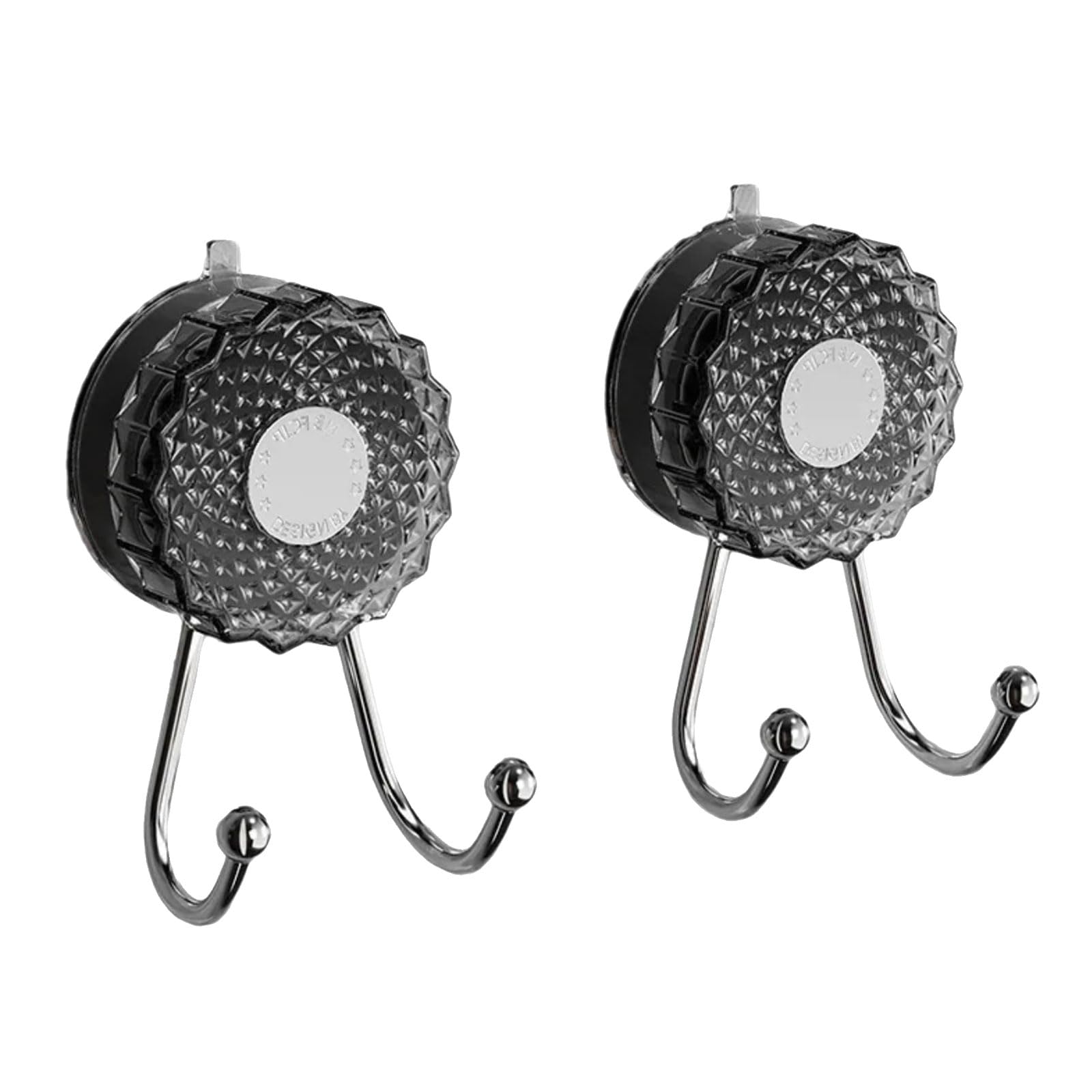 Xjdzineq 2 Pieces Multipurpose Adhesive Hook for Home Storage on Glass Ceramic Surfaces Shower Fasteners