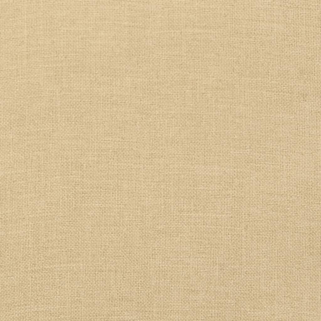 6 cuscini per sedia con schienale basso, beige, 100 x 50 x 7 cm, in tessuto, antiscivolo, con elastico e cordoncini, ergonomici per sedia da giardino, sala da pranzo e ufficio