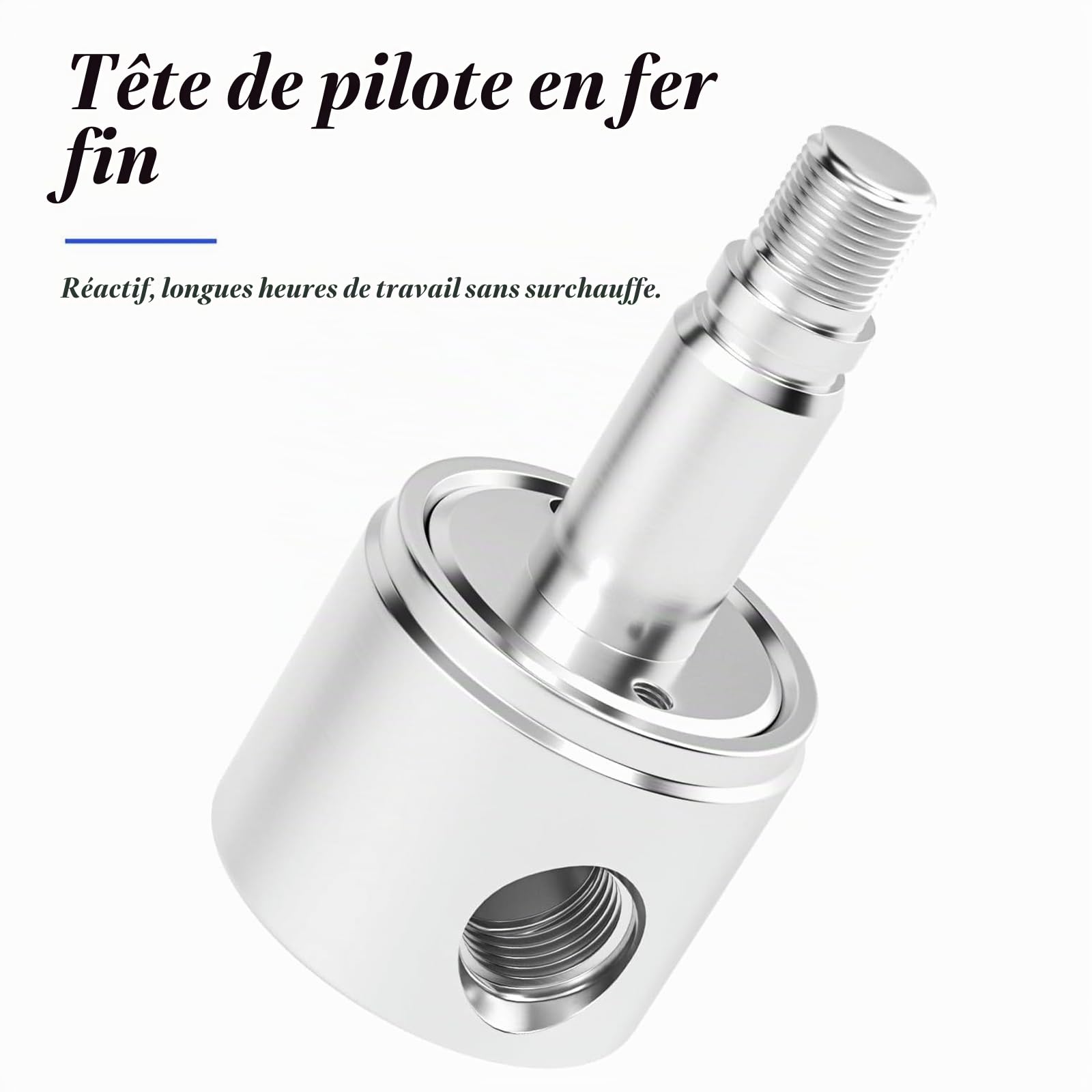 TAILONZ PNEUMATIC Électrovanne à barbe en acier inoxydable 1/4" BSP 12V pour l'eau, l'air, les carburants, les gaz Type fermé