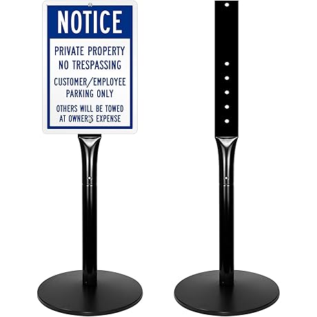 49'' Heavy Duty Parking Sign Post (2-Pack)