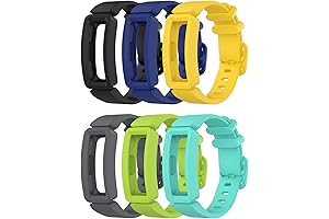 6-Pack Bands Compatible with Fitbit Ace 2 Replacement Strap for Kids