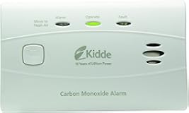 Carbon Monoxide Detector with 10-Year Battery, 3 LEDs, Replacement Indicator, Test-Reset Button