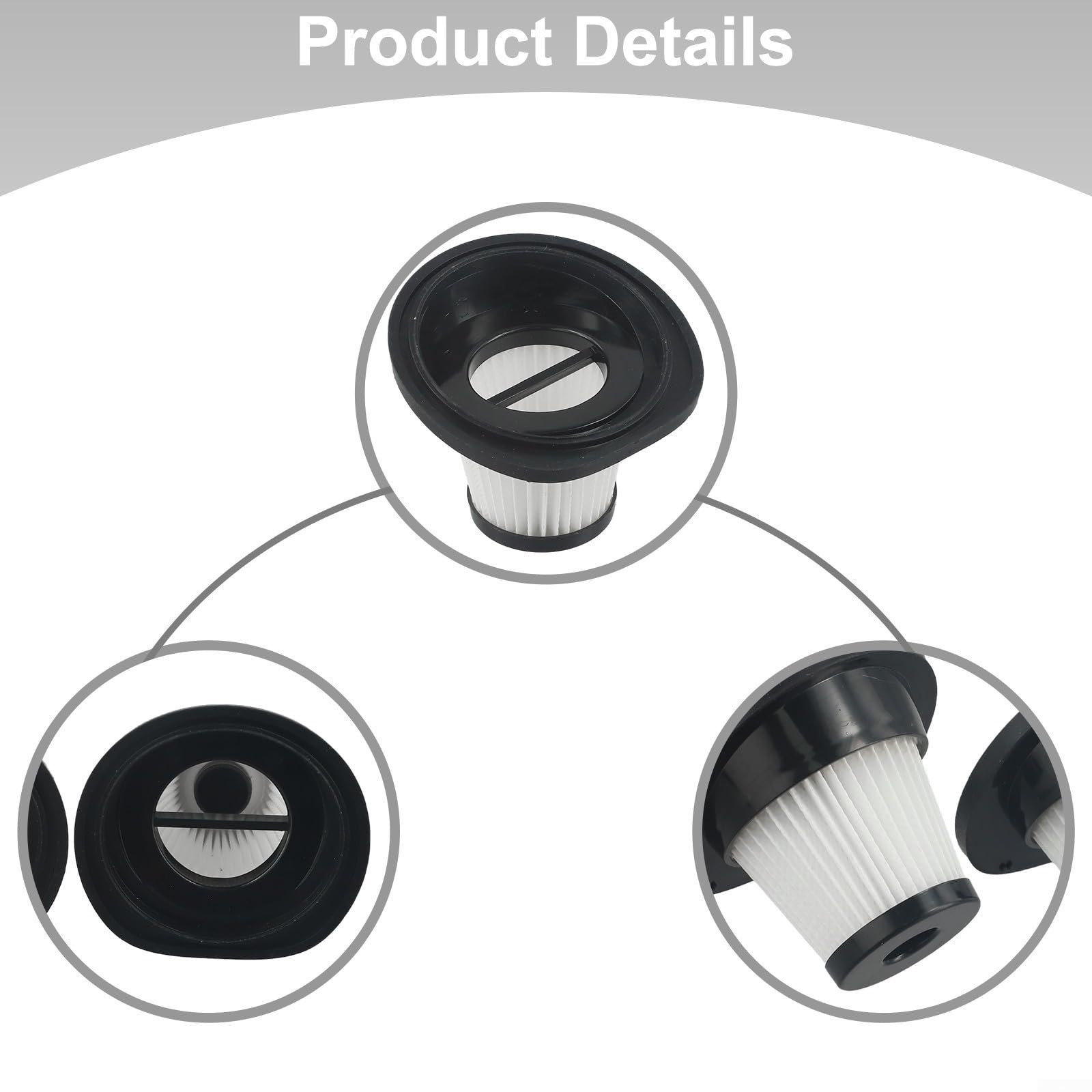 Cordless Vacuum Cleaner Washable Replacement Filters, For VacLife VL188 And VL189(8 PACK)