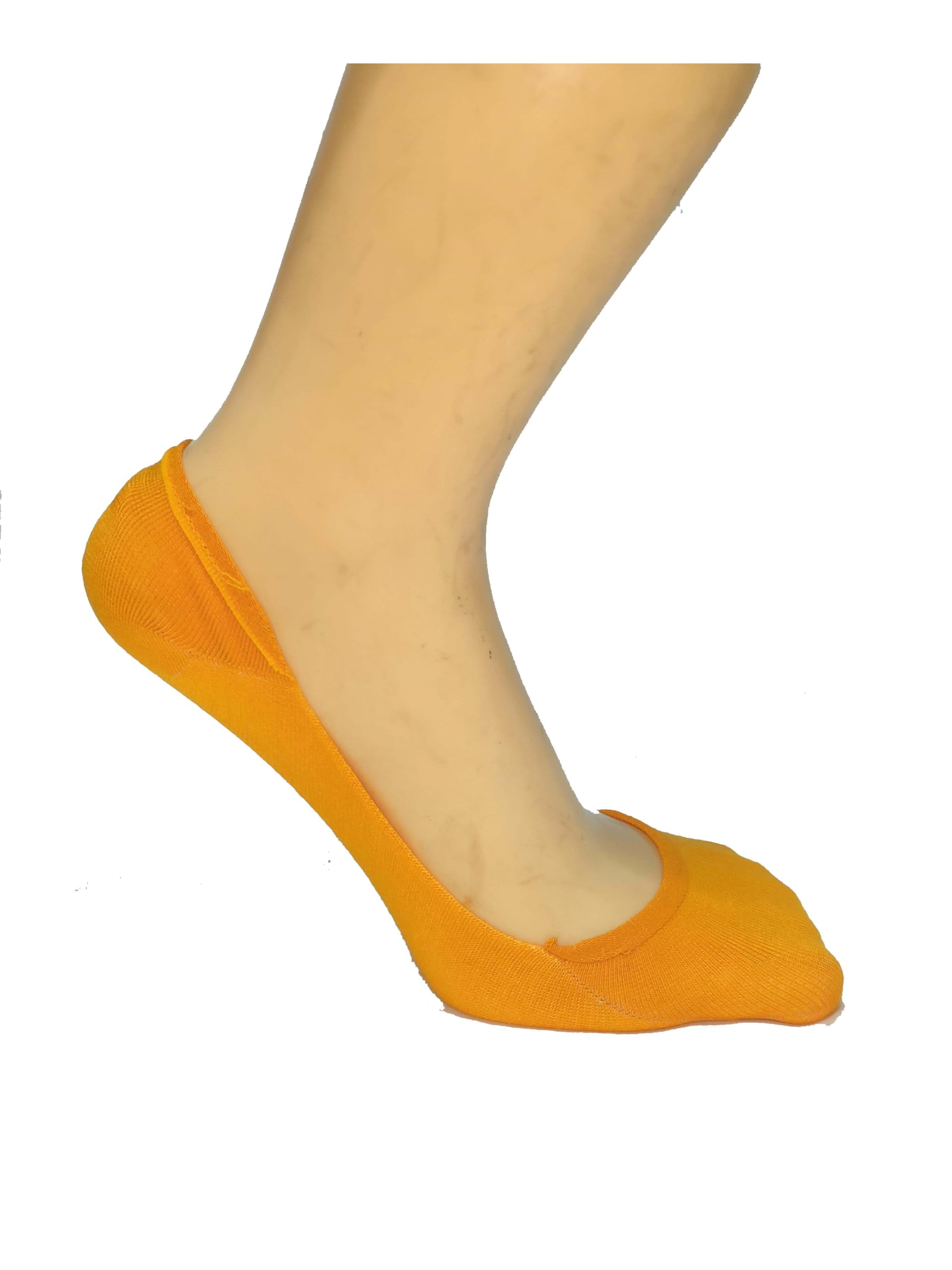WKLOUYHE No Show Socks Women for Flats Non Slip Invisible Ultra Low Cut Socks For Shoe_Free Size(Multicolour) (No_Show_Cotn_6Pair_Multi) - Image 6 thumbnail