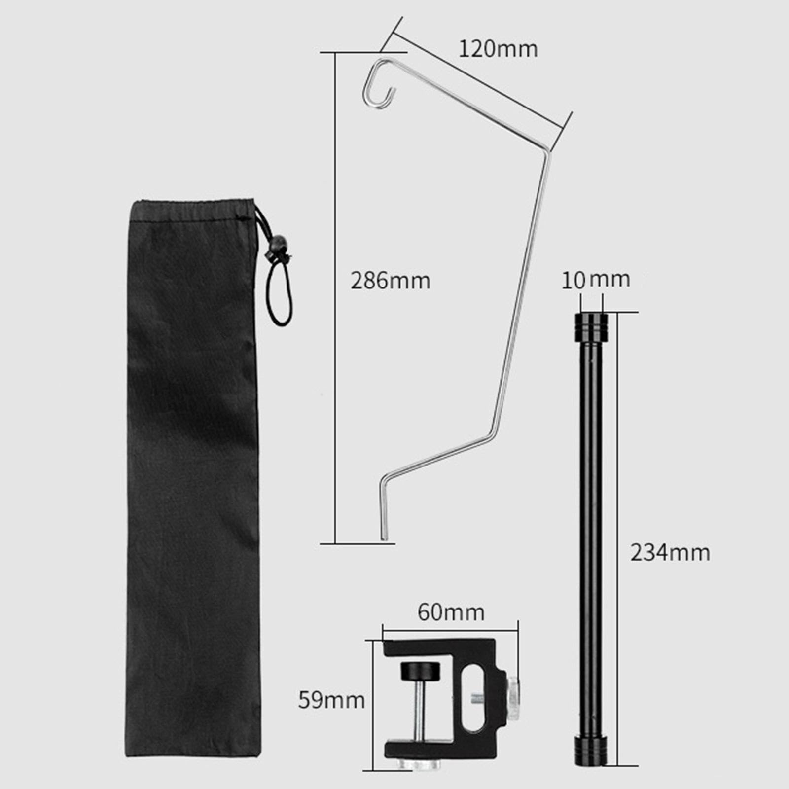 CAQYPVH Camping Lantern Stand Lantern Hanger Portable Easy to Assemble Lamp Stand Hanging Light Holder for Backpacking BBQ Picnic, Set B