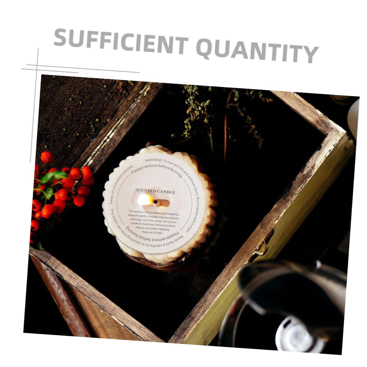 KONTONTY DIY Candle Sticker Cup Labels 20pcs Scented Candle Stickers for Home Decor Made from Material