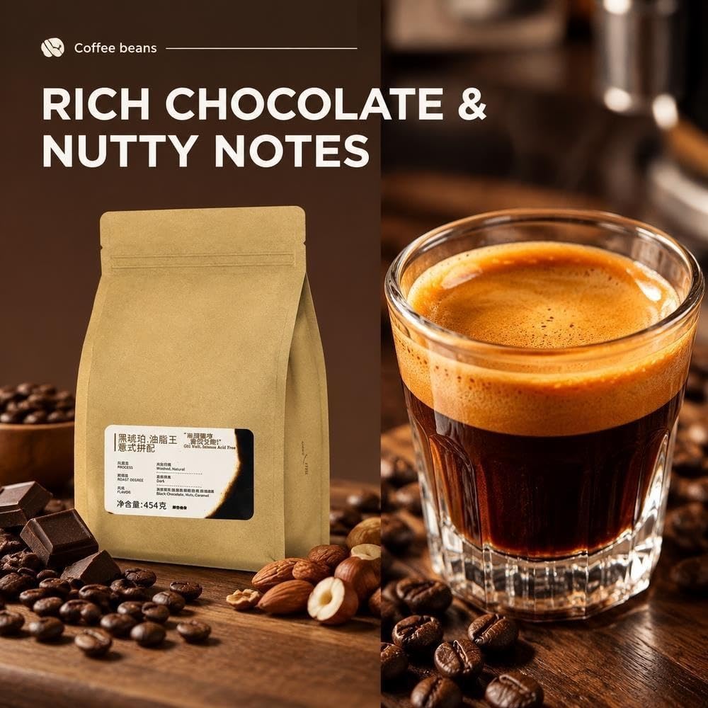 Caffè Miscela Espresso Ambra Scuro in Grani 454g
