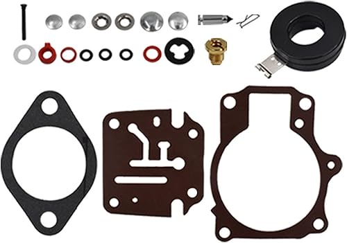 Miniatura 3 de munirater Kit de reparación de carburador de 3 piezas con flotador de repuesto para Johnson 65 70 75 HP 396701 392061 398729