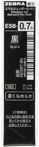 Zebra B-RESB7-BK - Recambio de bolígrafo a base de aceite, Sharbo ESB-0.7 plomo, negro, 10 bolígrafos Negro -,Azul,Verde,Rojo -