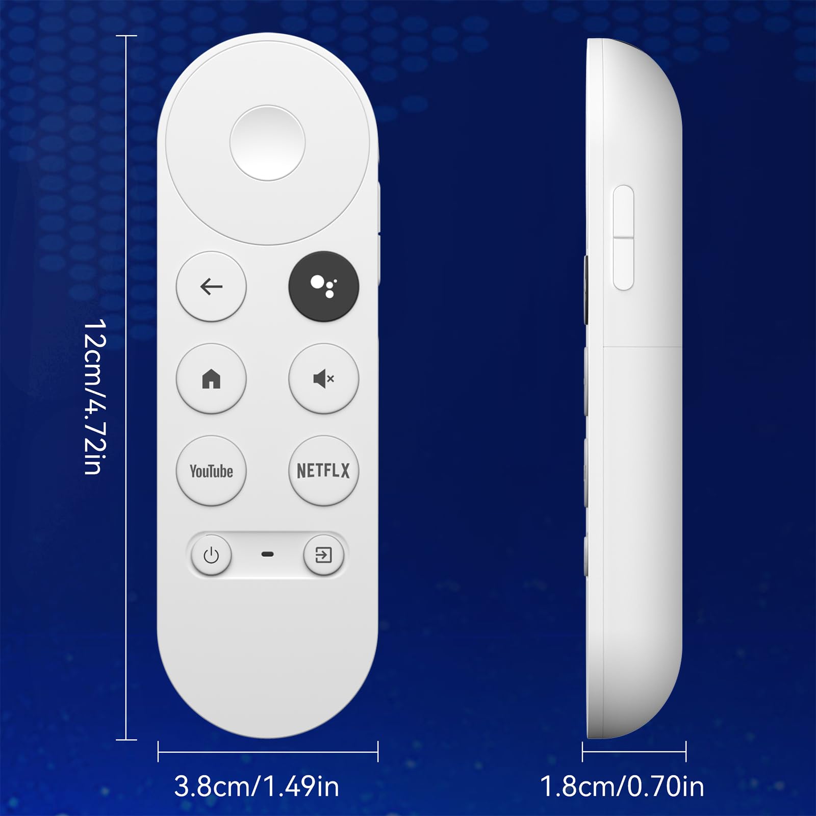 MYHGRC Mando a Distancia para Chromecast Google TV, Mando Snow Google-Chromecast Streamer 4K HD TV con Voz Bluetooth — view 7