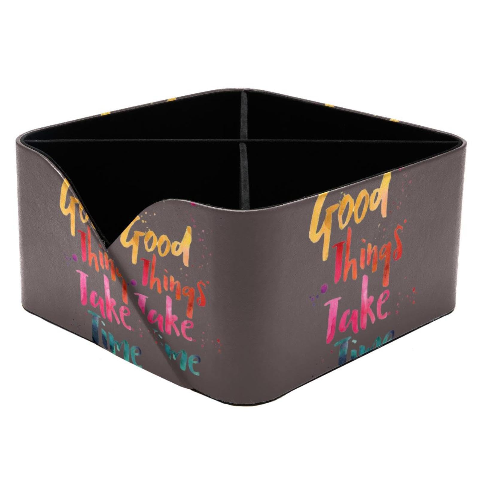 Organiseur de bureau haut de gamme rectangulaire pour cosmétiques fins