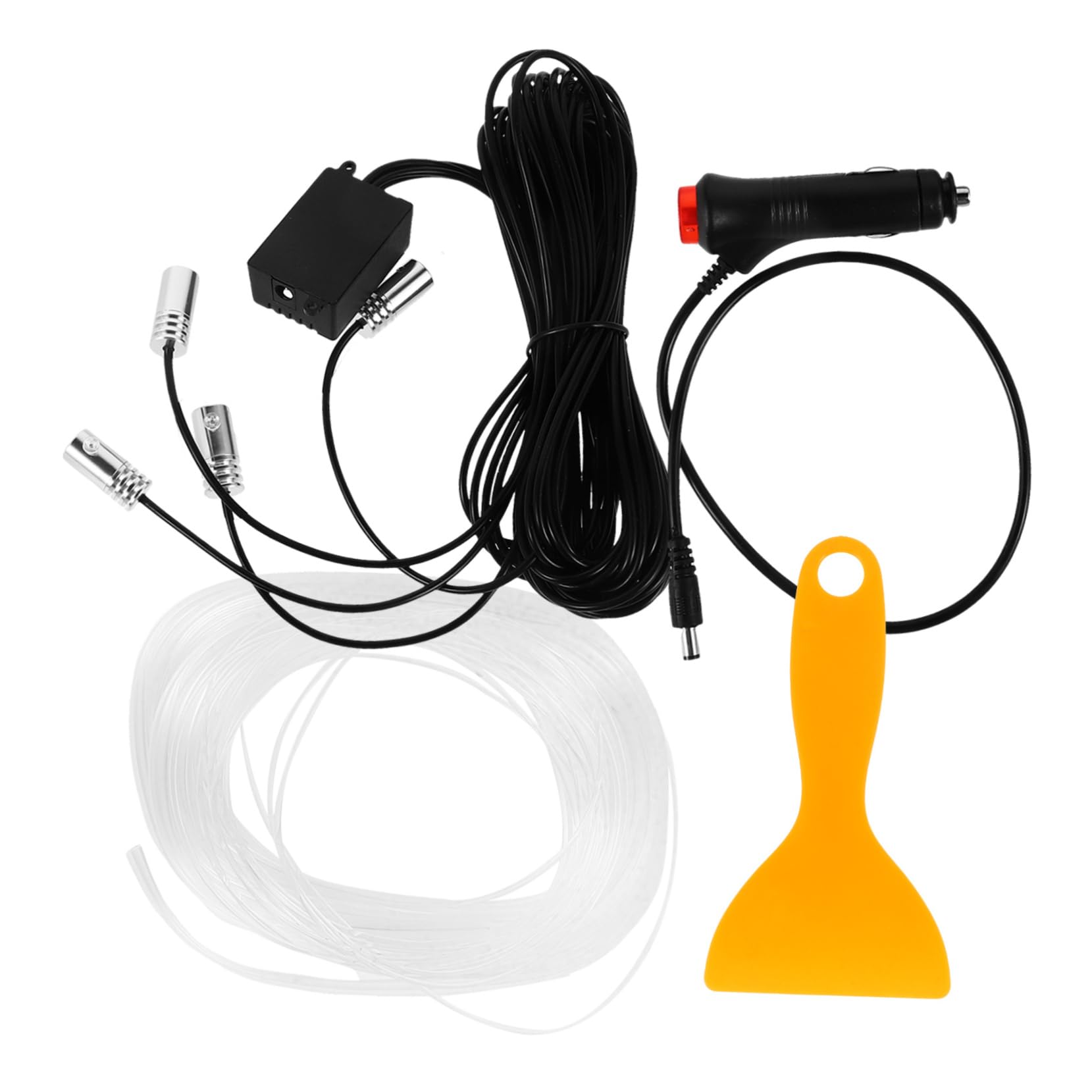 FELTECHELECTR 1set Car Interior Led Lights Kit Fiber Optic Atmosphere Strip Color -Controlled Decorative Lighting for Cars Ambient Illumination Easy Installation