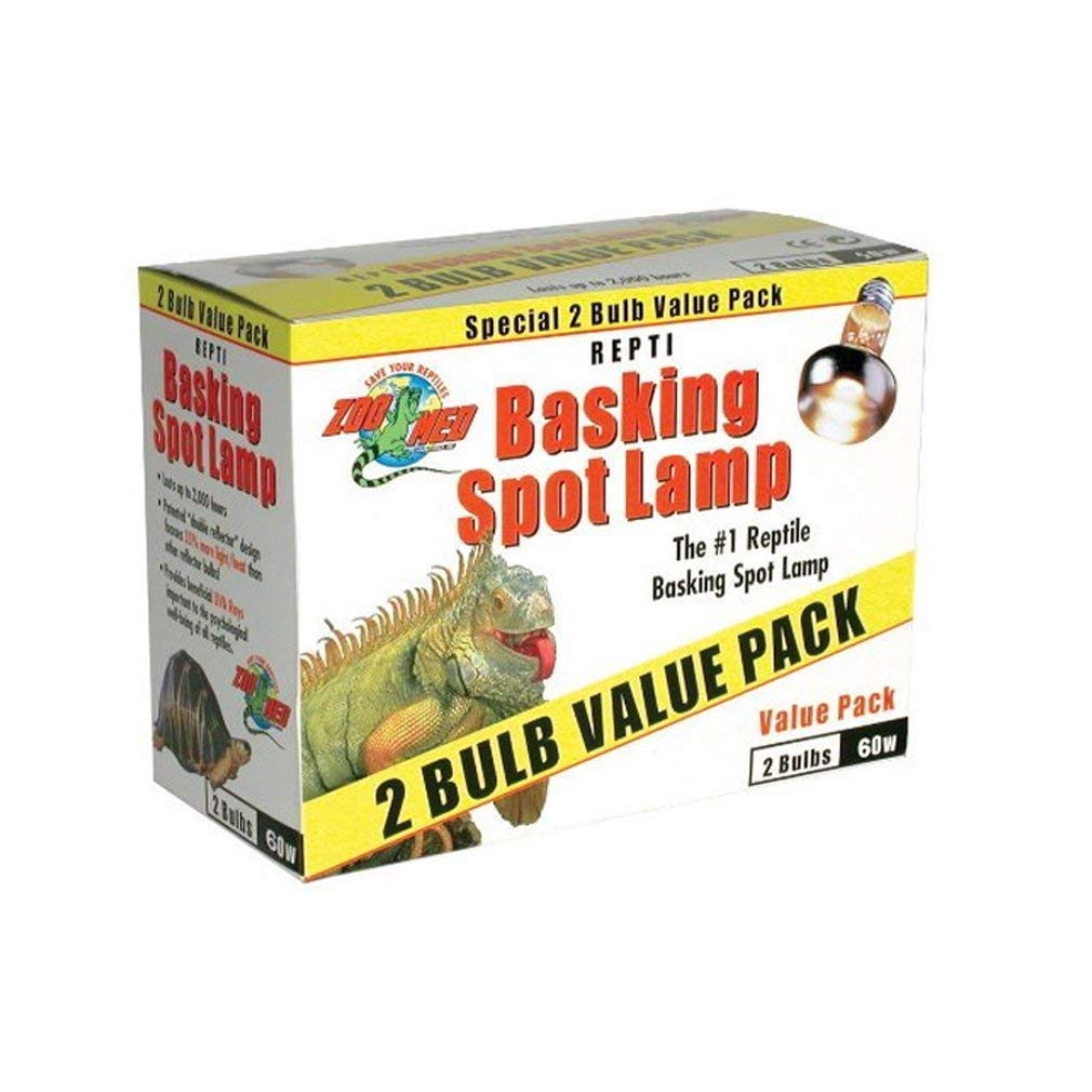 Zoo Med SL2-100 Repti Basking Spot, 60 Watt, 2 Pieces