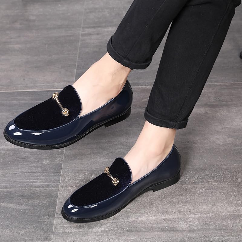 Formal Loafers Apron Toe Cushioned Insole Pu Leather Tassel Men Office Slip-on2