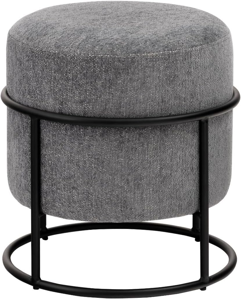 Amazon.co.jp: スツール 丸型 チェア 椅子 モダン 布 スチール