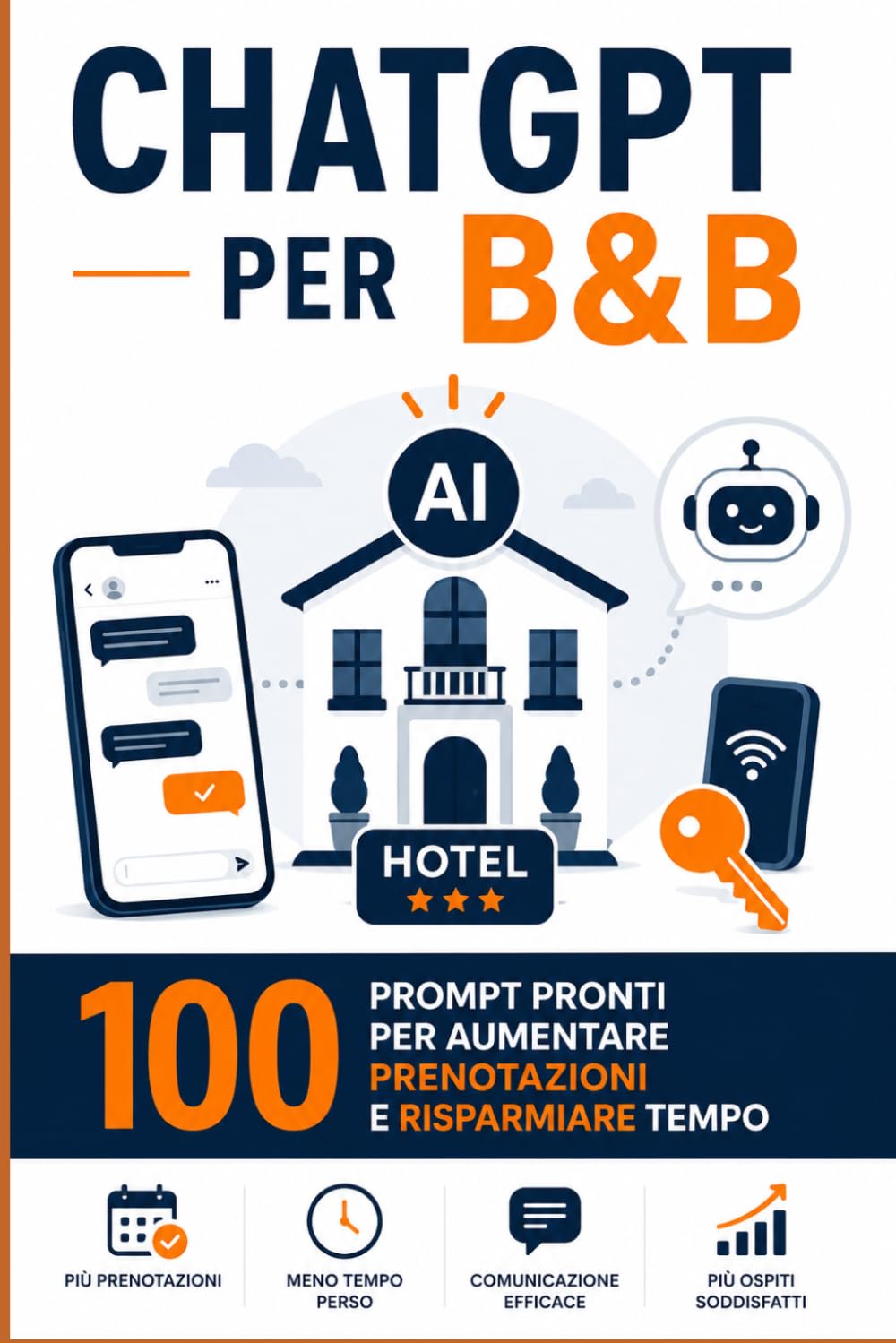 ChatGPT per B&B e Affitti Brevi: 100 Prompt pronti per rispondere agli ospiti, aumentare le prenotazioni e risparmiare ore di lavoro ogni settimana