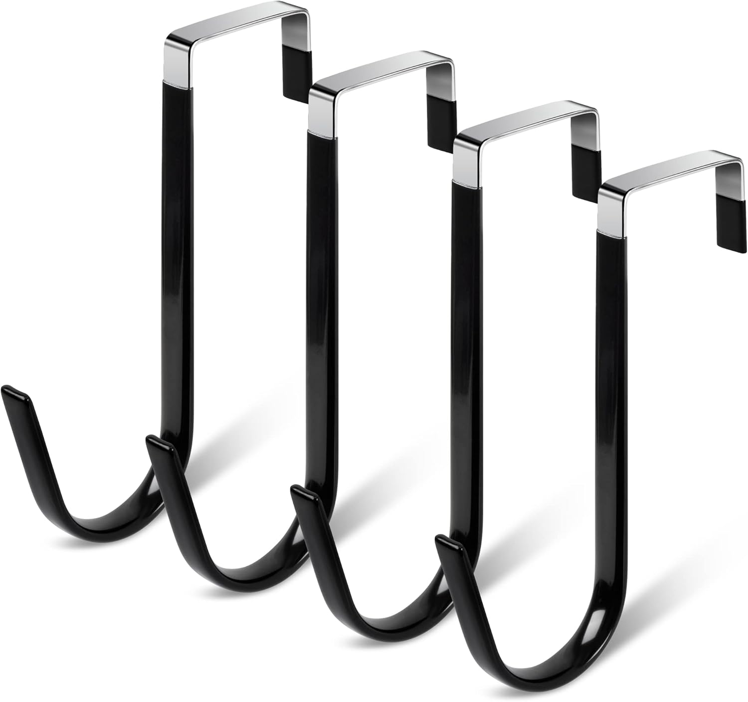 Damita Over The Door Hooks Black 4 Pack Over The Door Towel Hanger for