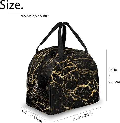 Miniatura 9 de Bolsa de almuerzo aislada para mujeres y hombres, elefante, flor étnica, impermeable, bolsa térmica reutilizable, contenedor para almuerzo, a prueba