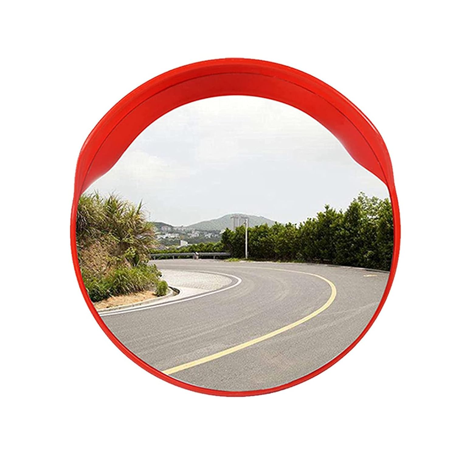 Adjustable Convex Security Mirror, 24" Blind Spot Mirror, Curved