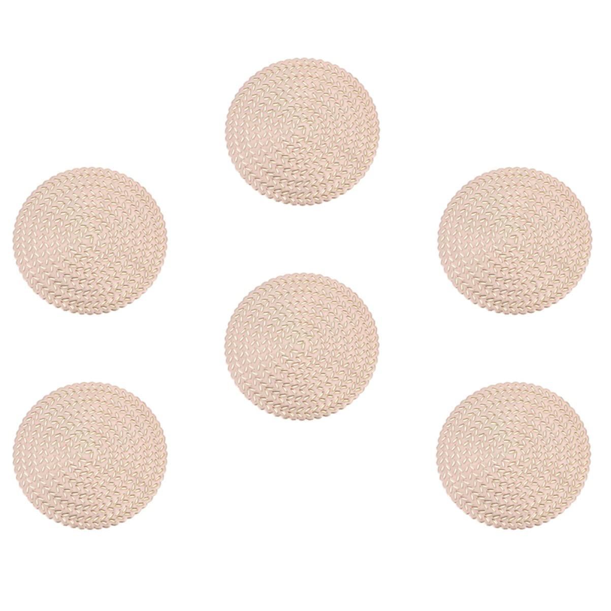 silikonowa podkładka pod gorące naczynia, Puste podkładki ze słomy pszennej wielokolorowe 9,8x9,8 cm 1/2/3/12 szt(Goldenx3pcs,9.8X9.8X0.1CMx3pcs)