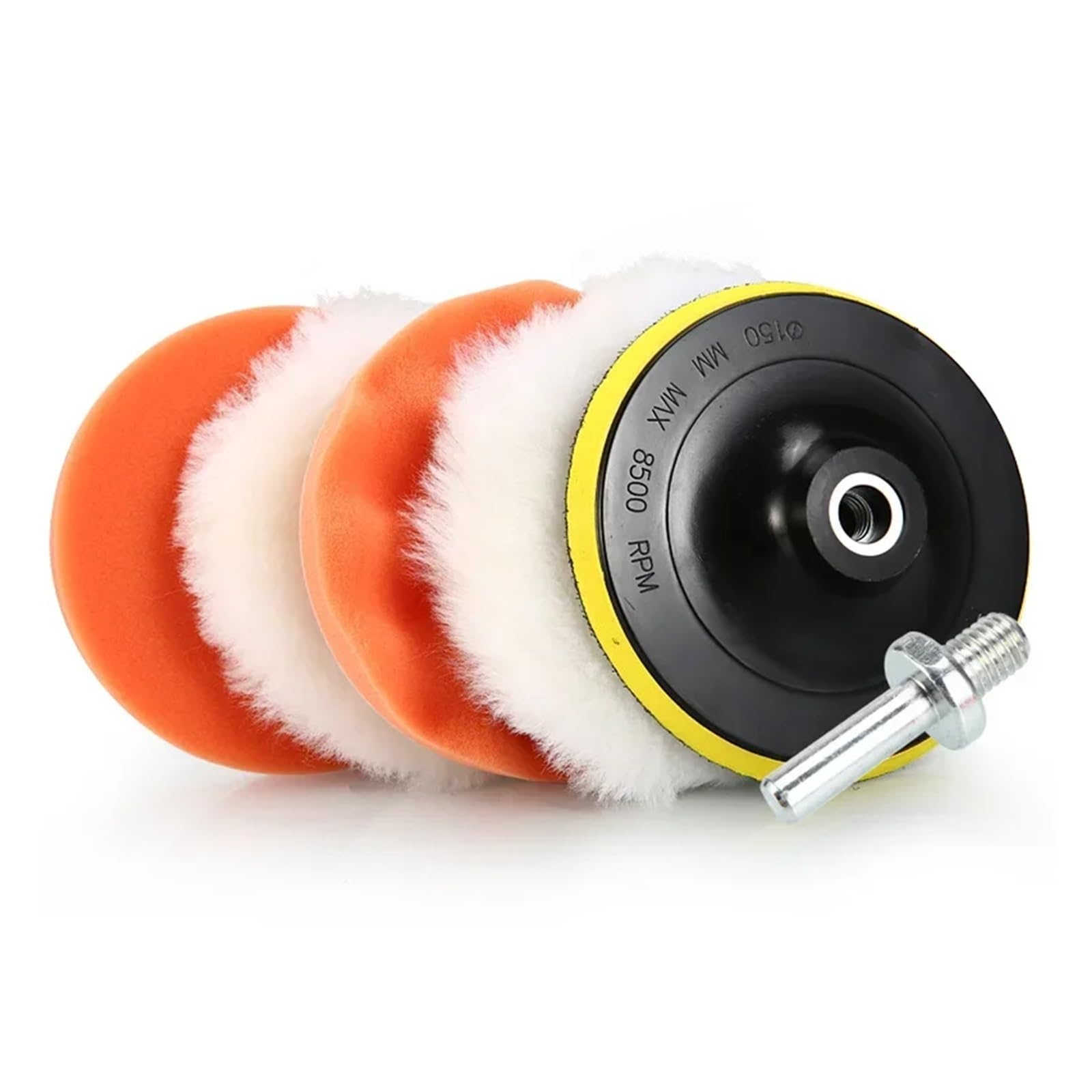 Scratch Repair Polisher Polishing Pad Set Polish Pads Reusable Buffing Kit Plush Disc For Tools Accessories Tool(4 Inch,10Sets)