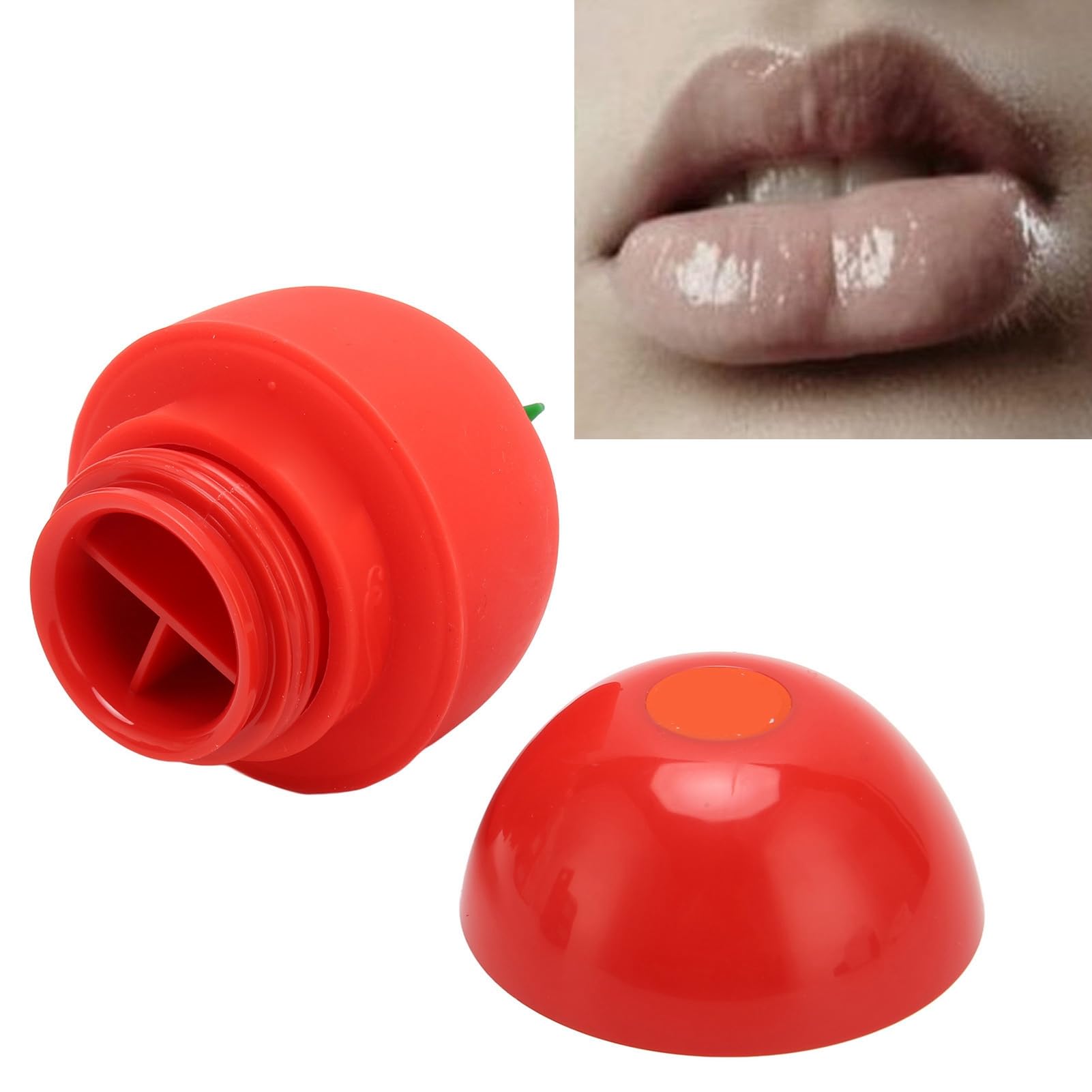 Lip Sucker Plumper, Lip Pump a Forma di pomodoro Lip Enhancer, Silicone Lip Plumper Strumento per Donne, Lip Sucker Plumper, Dispositivo Lip Plumper, Strumento Di Bellezza per Labbra per Ragazze