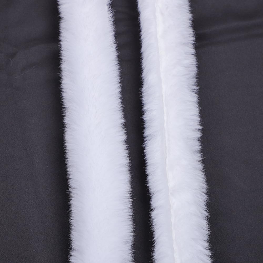 Wambere 10 m 5 cm Faux Fur Ribbon Faux Fur Border Faux Fur Ribbon Decorative Ribbon Craft Plush Ribbon Clothing Supplies for DIY Craft Sewing Gift Decoration - Image 3