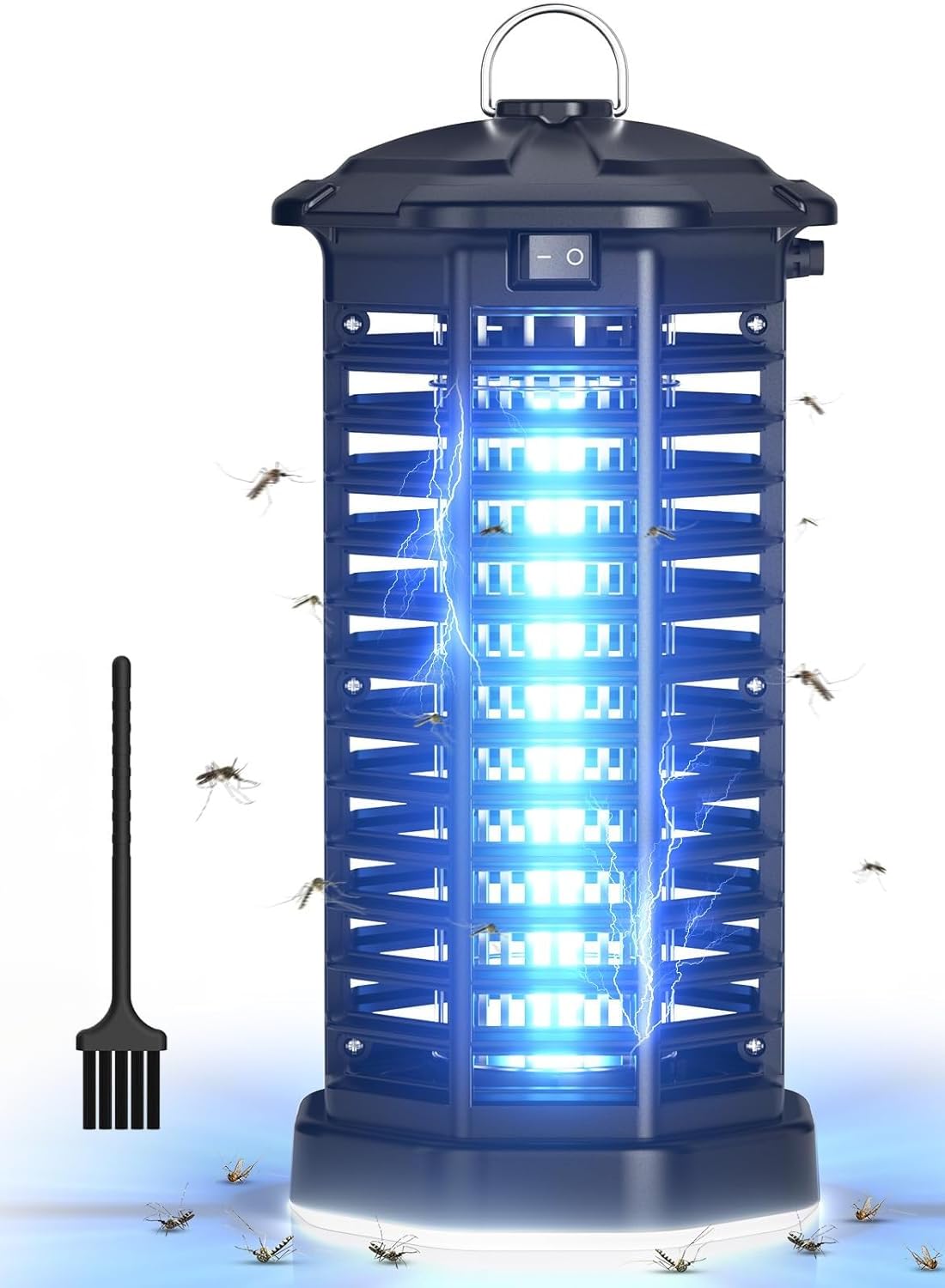 TMACTIME 20W Lampada Antizanzare Elettrica, 4500V UV Zanzariera Elettrica, Impermeabile IPX4, Non Tossico ed Ecologico per Giardino Interno Esterno