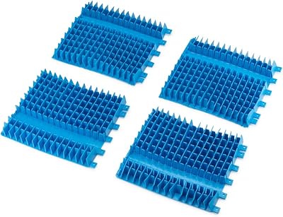 Dolphin Genuine Replacement Part — Front and Rear Light Blue Brushes (4PK) — Part Number 6101646-R4